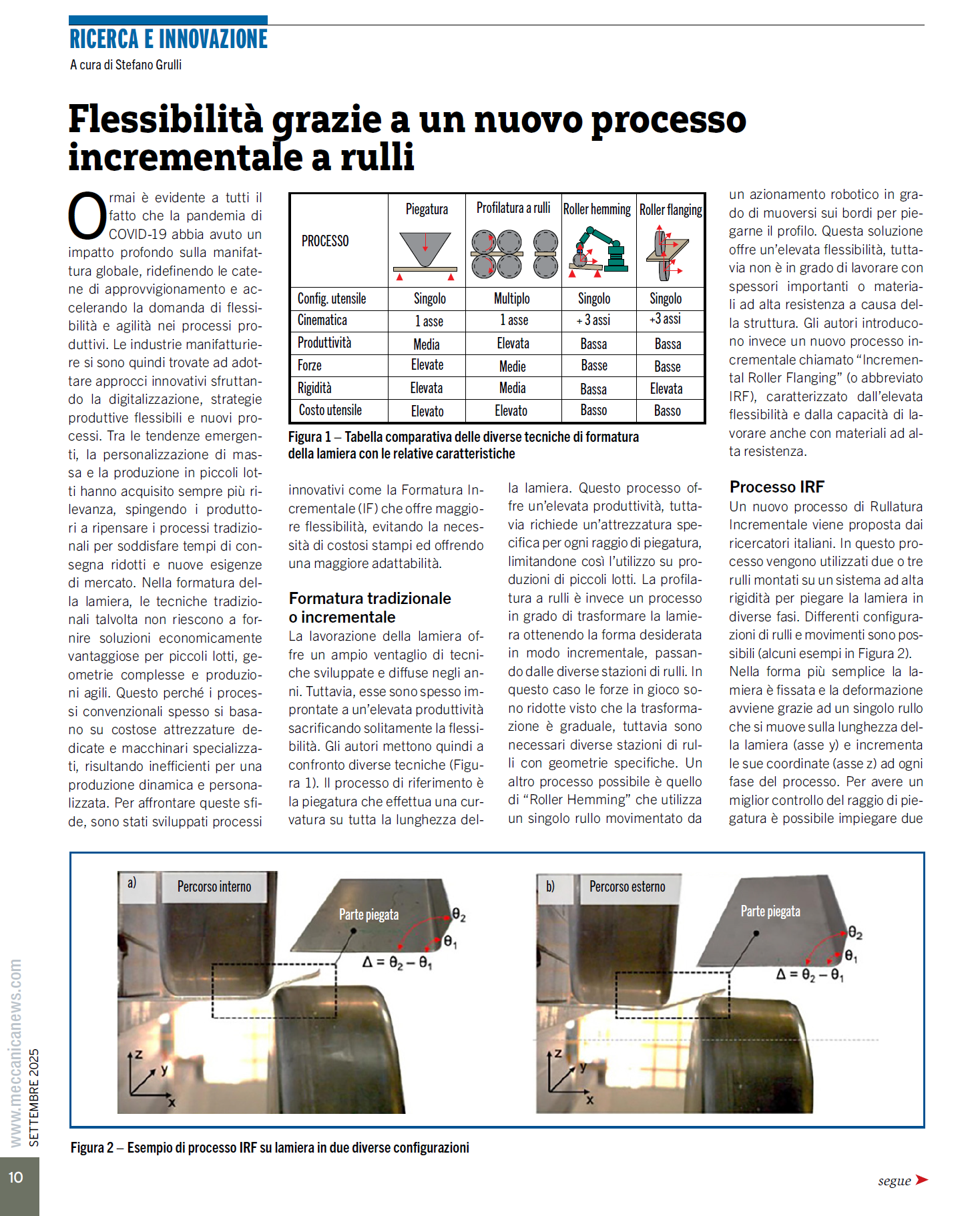 LAM - Flessibilità grazie a un nuovo processo incrementale a rulli (pag 10) - cover