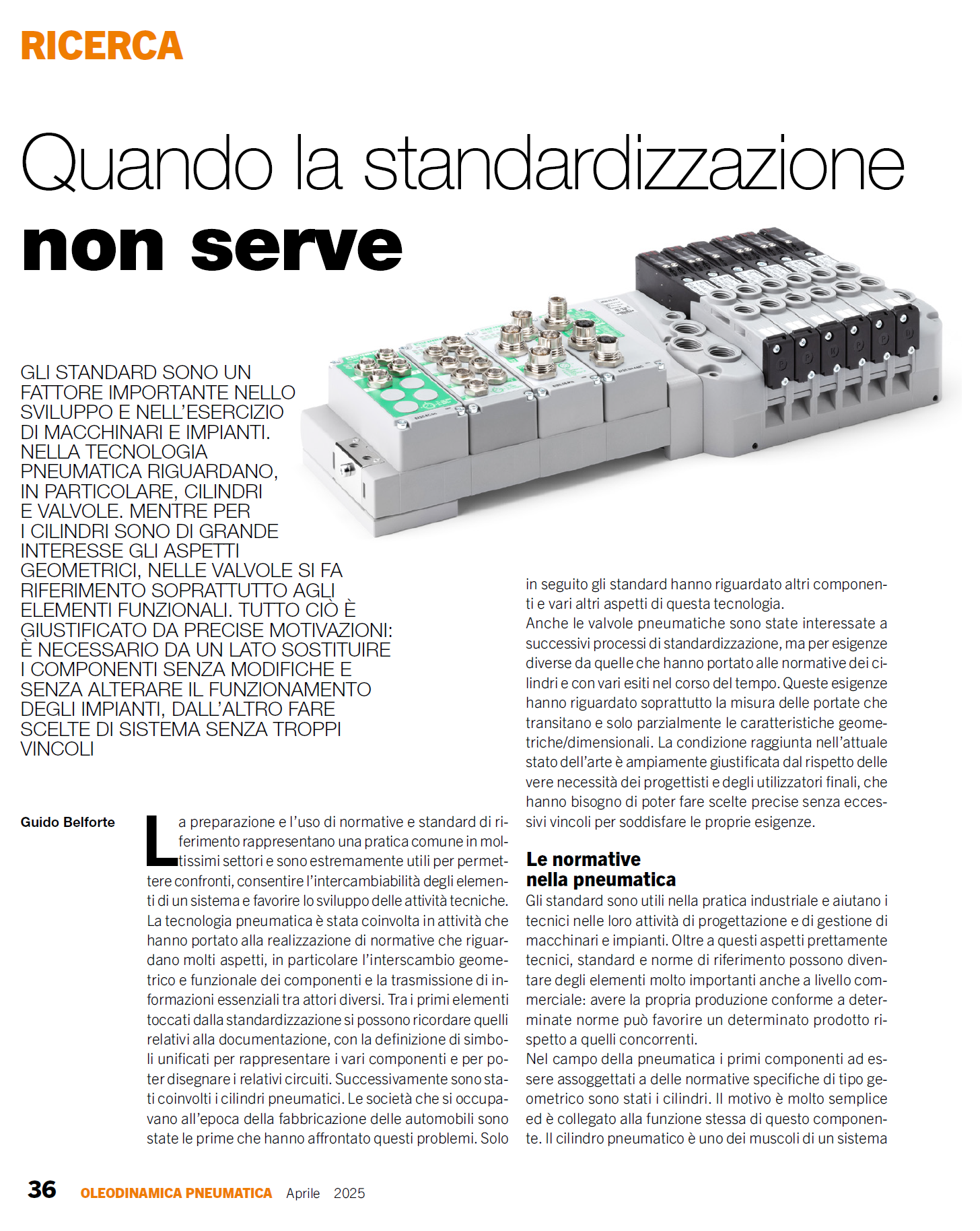 OP - Quando la standardizzazione non serve (pag.36) cover