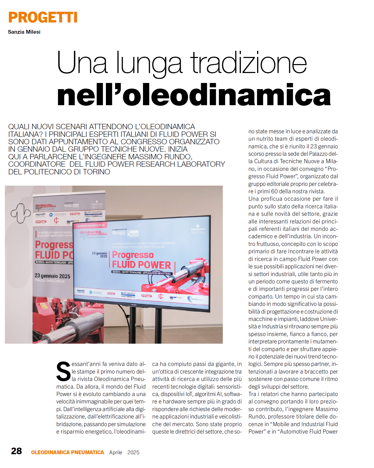 OP - Una lunga tradizione nelloleodinamica (pag.28) cover
