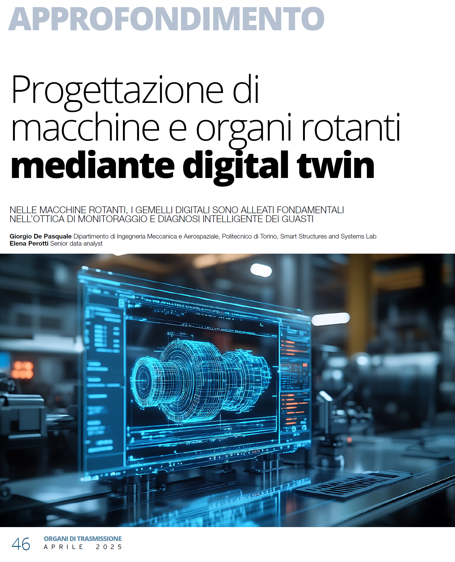 OT - Progettazione di macchine rotanti mediante digital twin (pag.46) cover