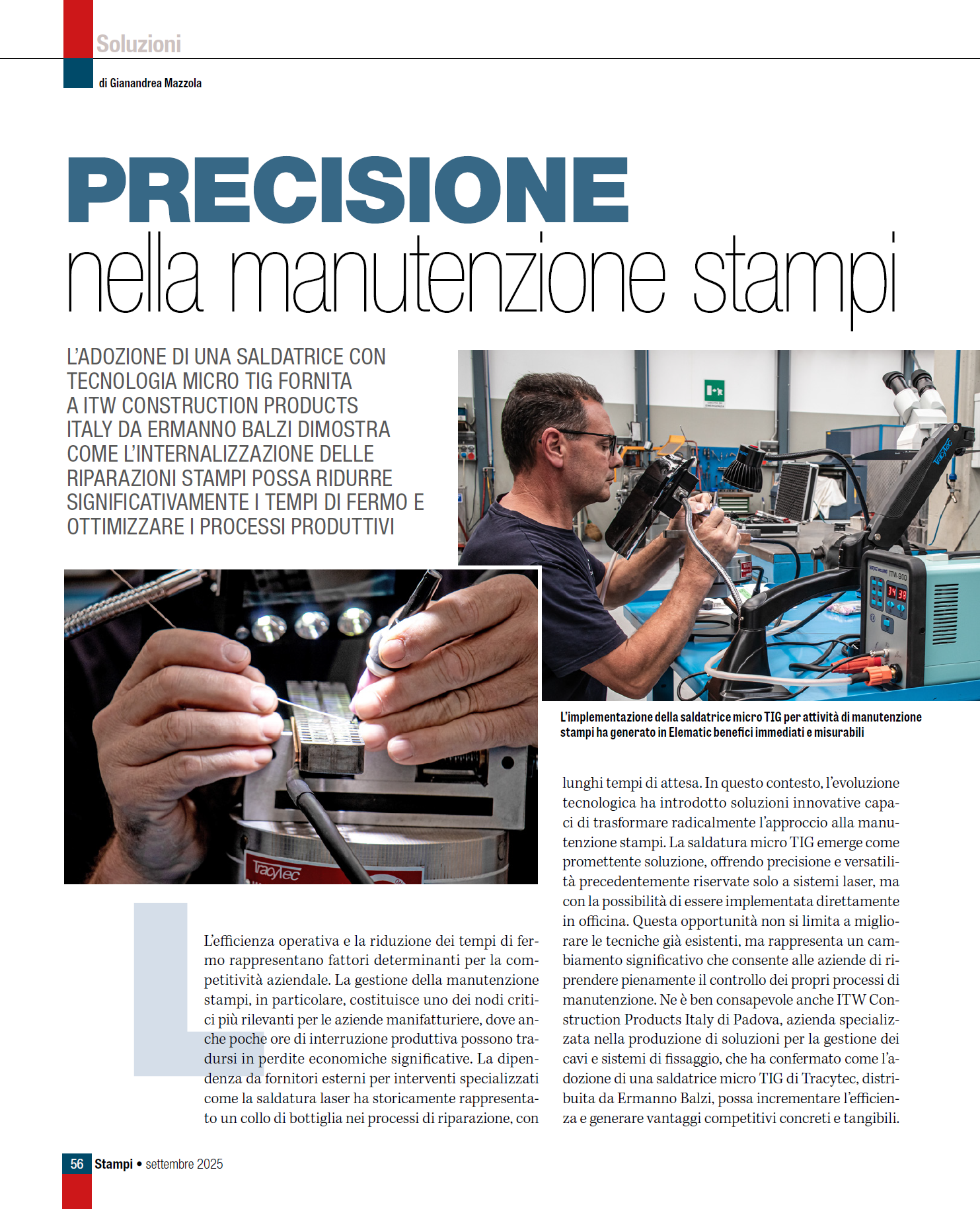 ST - Precisione nella manutenzione stampi (pag.56) - cover